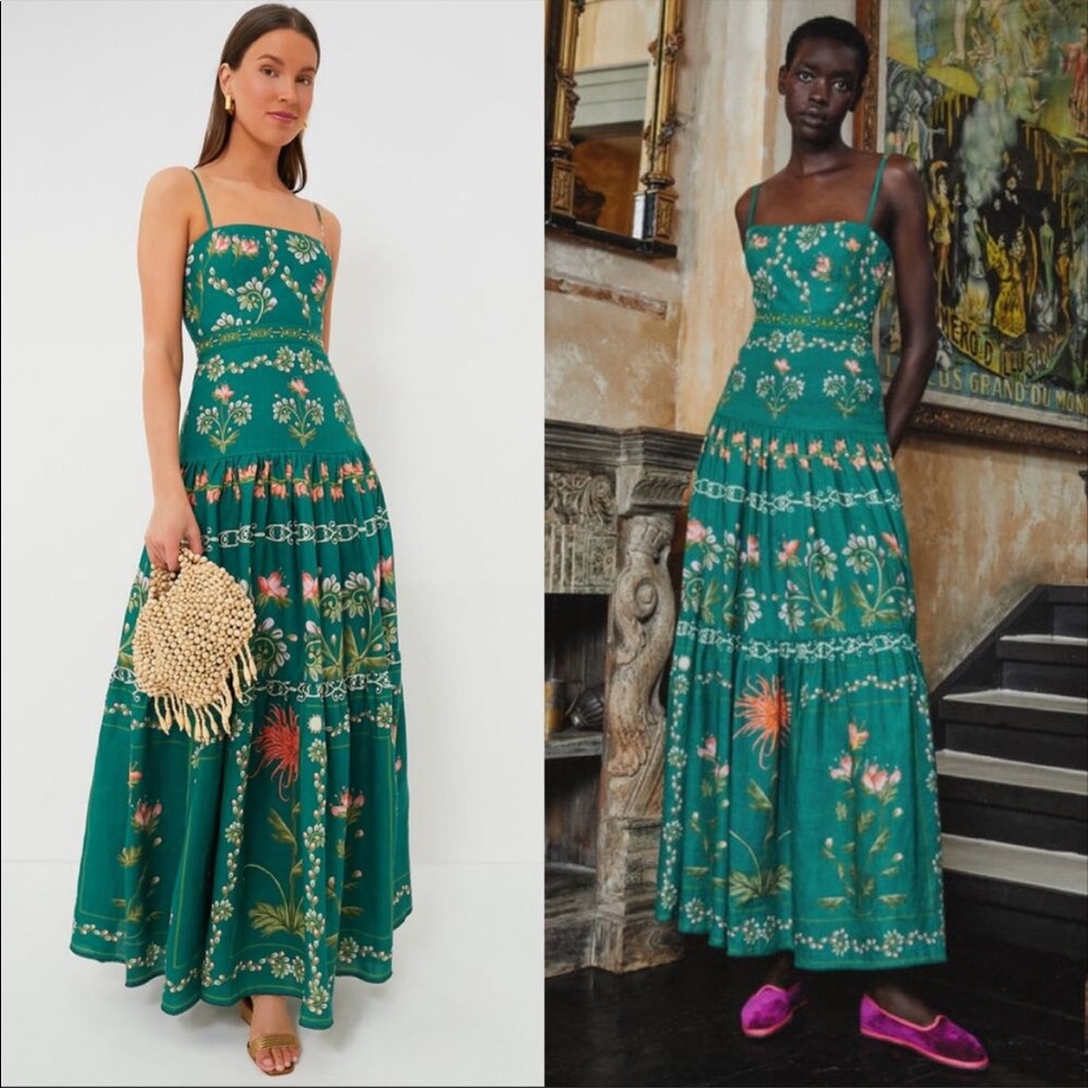 Agua by Agua Bendita Lima Esmeralda Maxi Dress Green